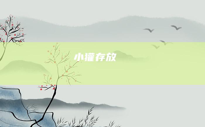 小獾存放