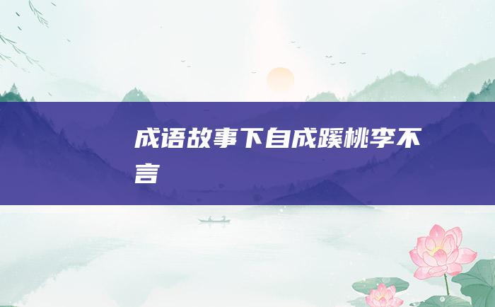 成语故事下自成蹊桃李不言