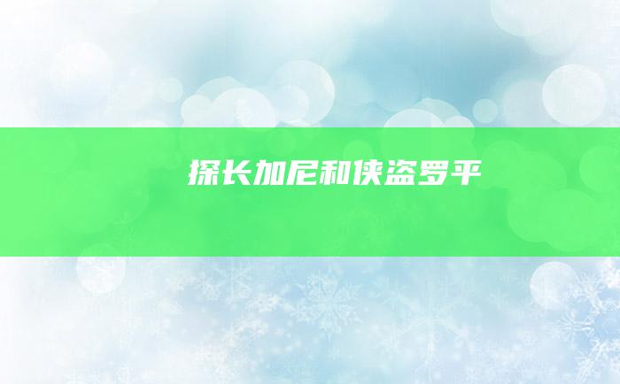 探长加尼和侠盗罗平