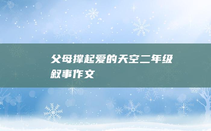 父母撑起爱的天空二年级叙事作文