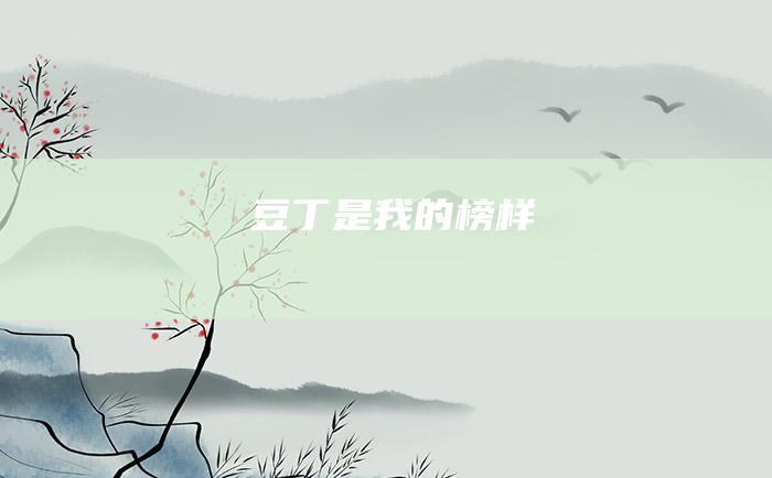 豆丁是我的榜样