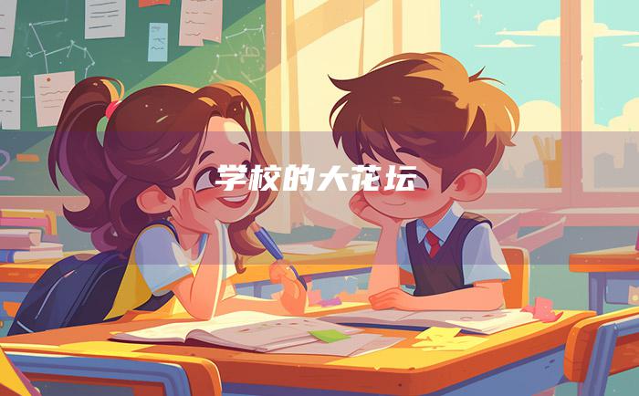 学校的大花坛