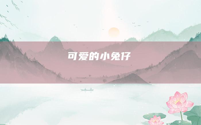 可爱的小兔仔