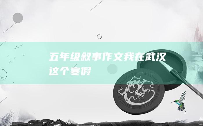 五年级叙事作文我在武汉这个寒假