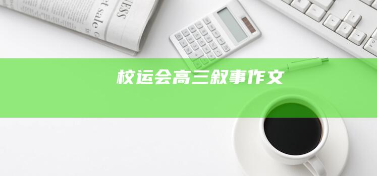 校运会 高三叙事作文