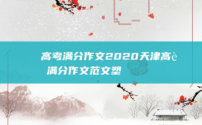 高考满分作文2020天津高考满分作文范文塑