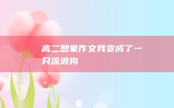 高二想象作文 我变成了一只流浪狗