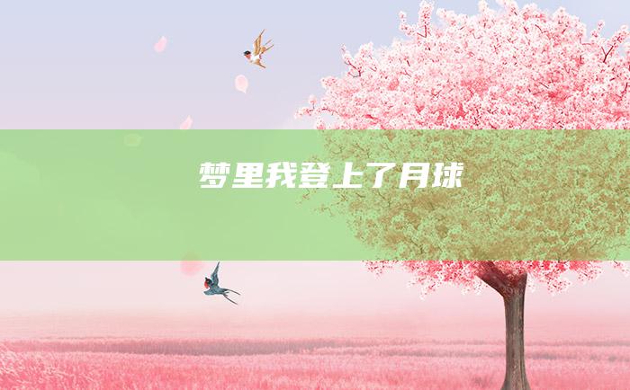 梦里我登上了月球