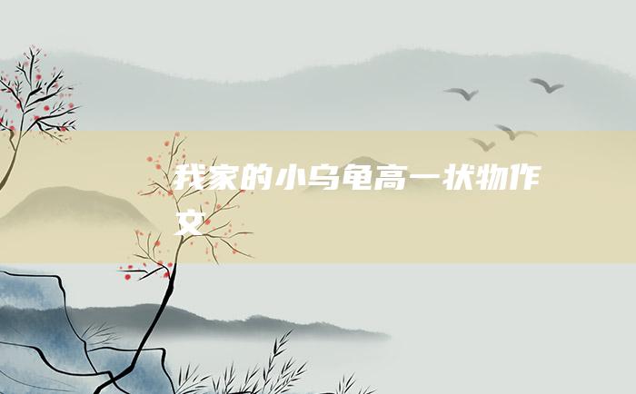 我家的小乌龟 高一状物作文