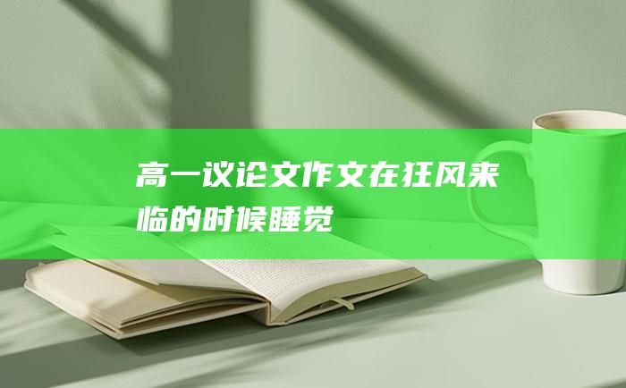 高一议论文作文在狂风来临的时候睡觉