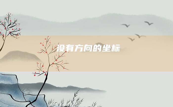 没有方向的坐标