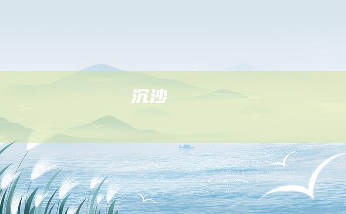 沉沙