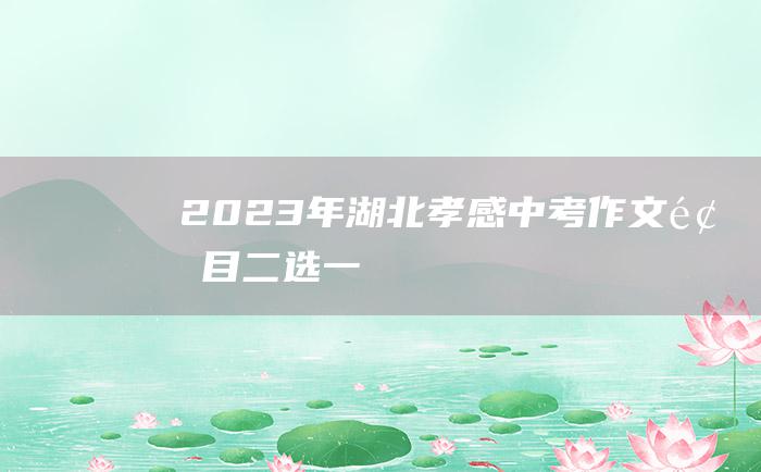 2023年湖北孝感中考作文题目 二选一