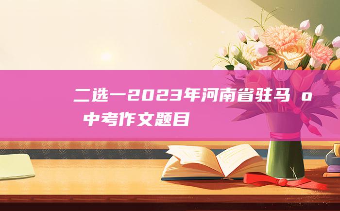 二选一2023年河南省驻马店中考作文题目