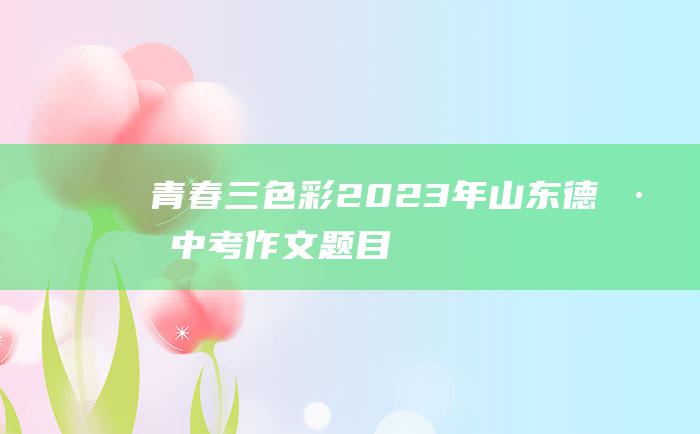 青春三色彩 2023年山东德州中考作文题目