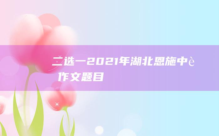 二选一 2021年湖北恩施中考作文题目