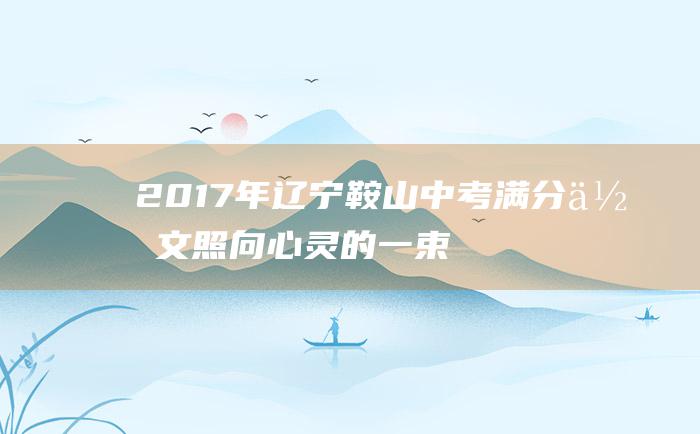 2017年辽宁鞍山中考满分作文照向心灵的一束