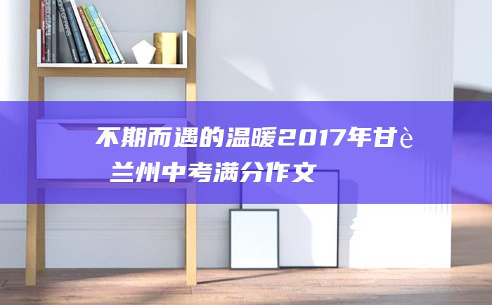 不期而遇的温暖 2017年甘肃兰州中考满分作文