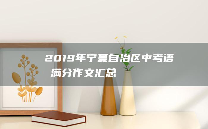 2019年宁夏自治区中考语文满分作文汇总