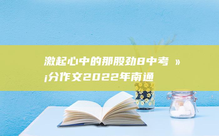 激起心中的那股劲 8 中考满分作文2022年南通满分作文