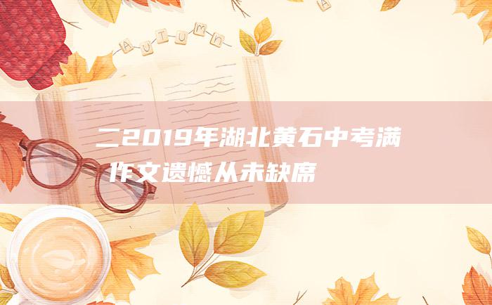 二 2019年湖北黄石中考满分作文 遗憾从未缺席