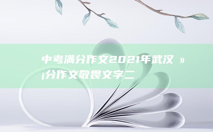 中考满分作文2021年武汉满分作文 敬畏文字二