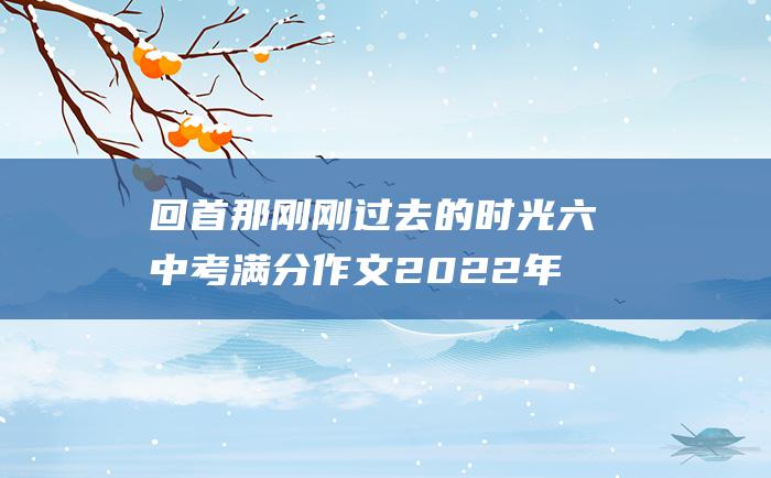 回首那刚刚过去的时光 六 中考满分作文2022年山西满分作文