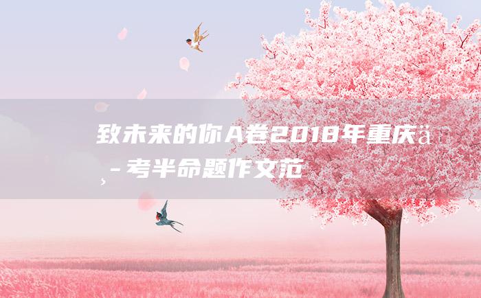 致未来的你 A卷 2018年重庆中考半命题作文范文