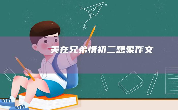 美在兄弟情 初二想象作文