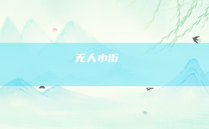 无人小街