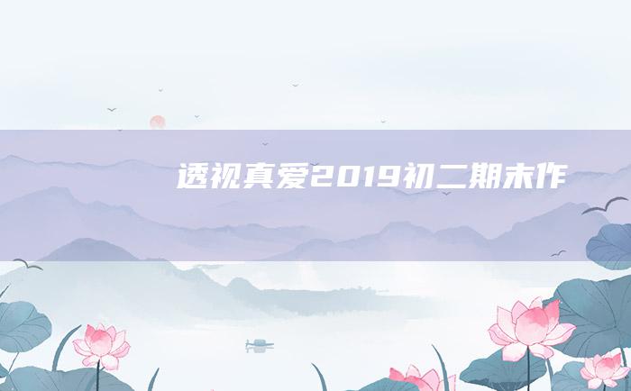 透视真爱 2019初二期末作文