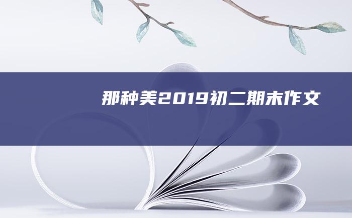 那种美 2019初二期末作文