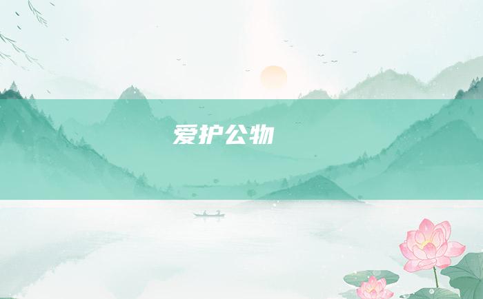 爱护公物